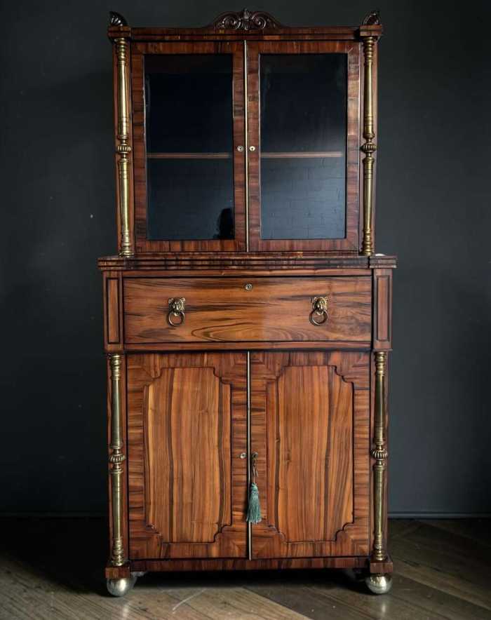 Dwarf Secretaire Bookcase by George Oakley