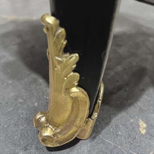 French Black Lacquered Commode
