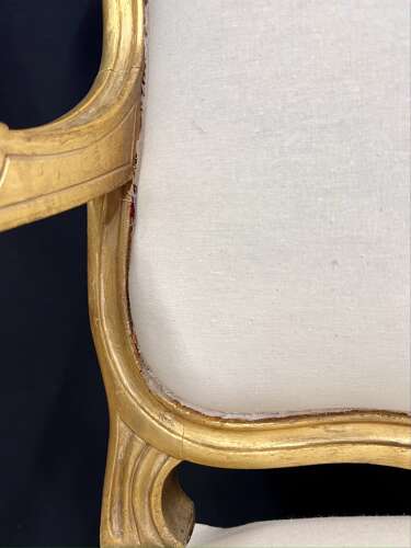Pair Of 19th Century French Giltwood Armchairs
