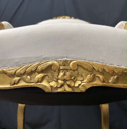 Pair Of 19th Century French Giltwood Armchairs